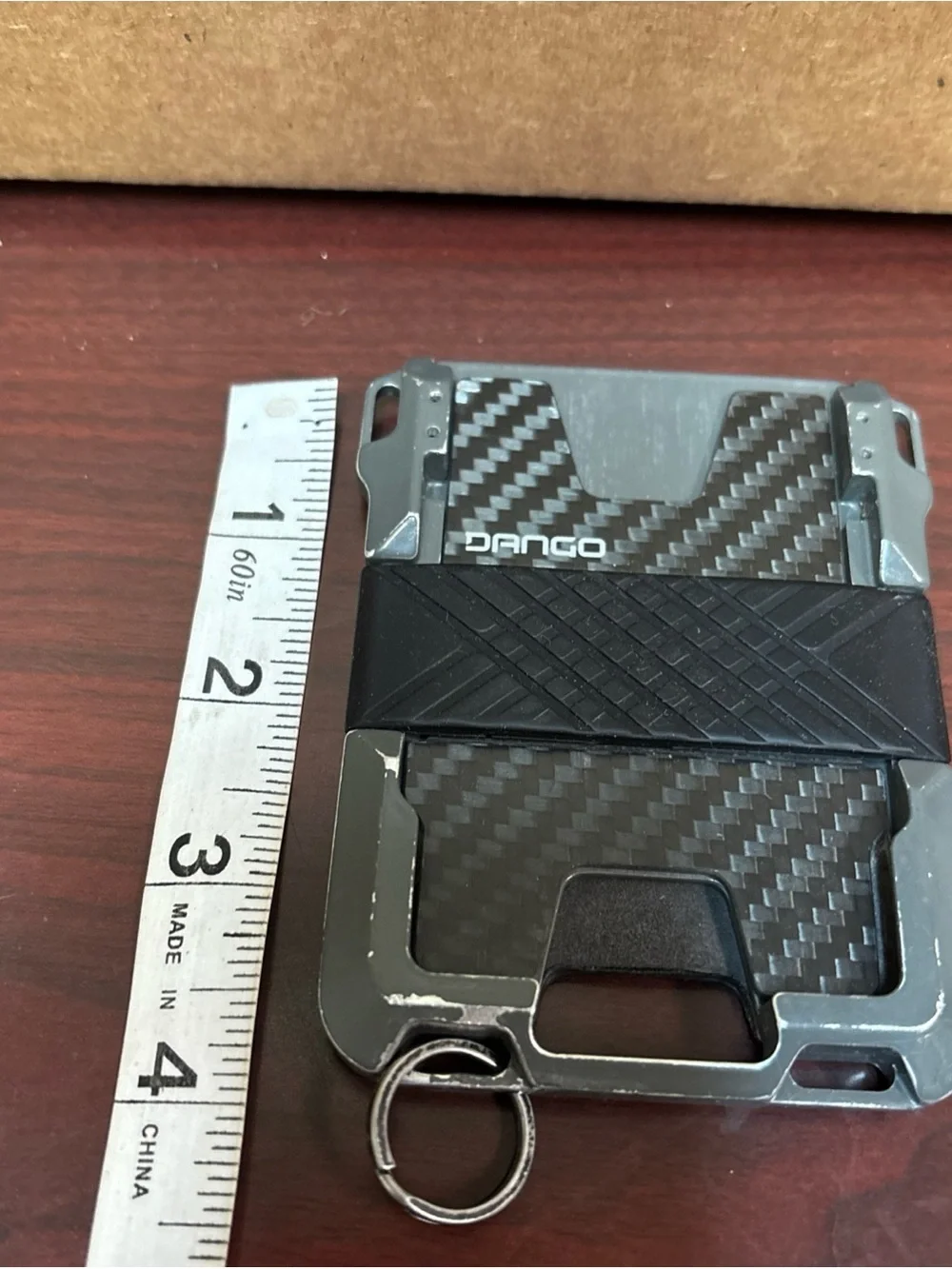 DANGO M1 Maverick R-Spec Black Carbon Fiber Wallet Slim Minimalist Men’s